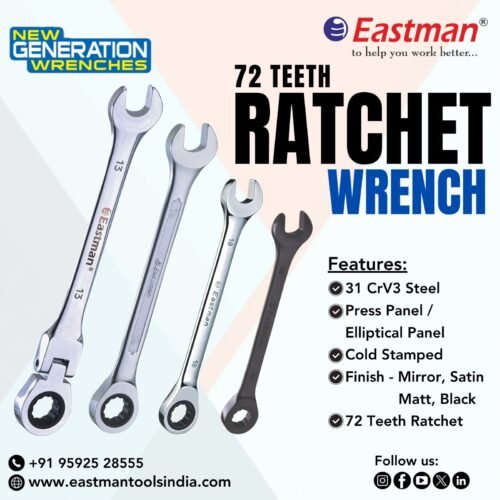 Ratchet Spanner Cold Stamped E-4100 - Image 3