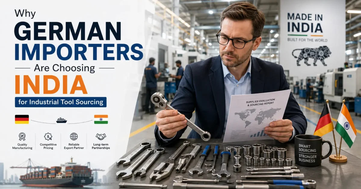 Why German Importers Are Choosing India for Industrial Tool Sourcing
